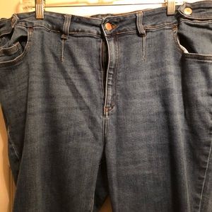 Ellos straight stretch blue jeans